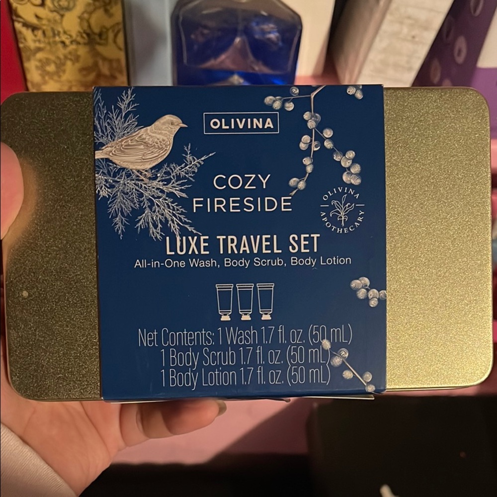 Olivina Cozy Fireside Luxe Travel Set